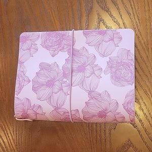 Erin Condren Pink Sketched Blooms On The Go Folio